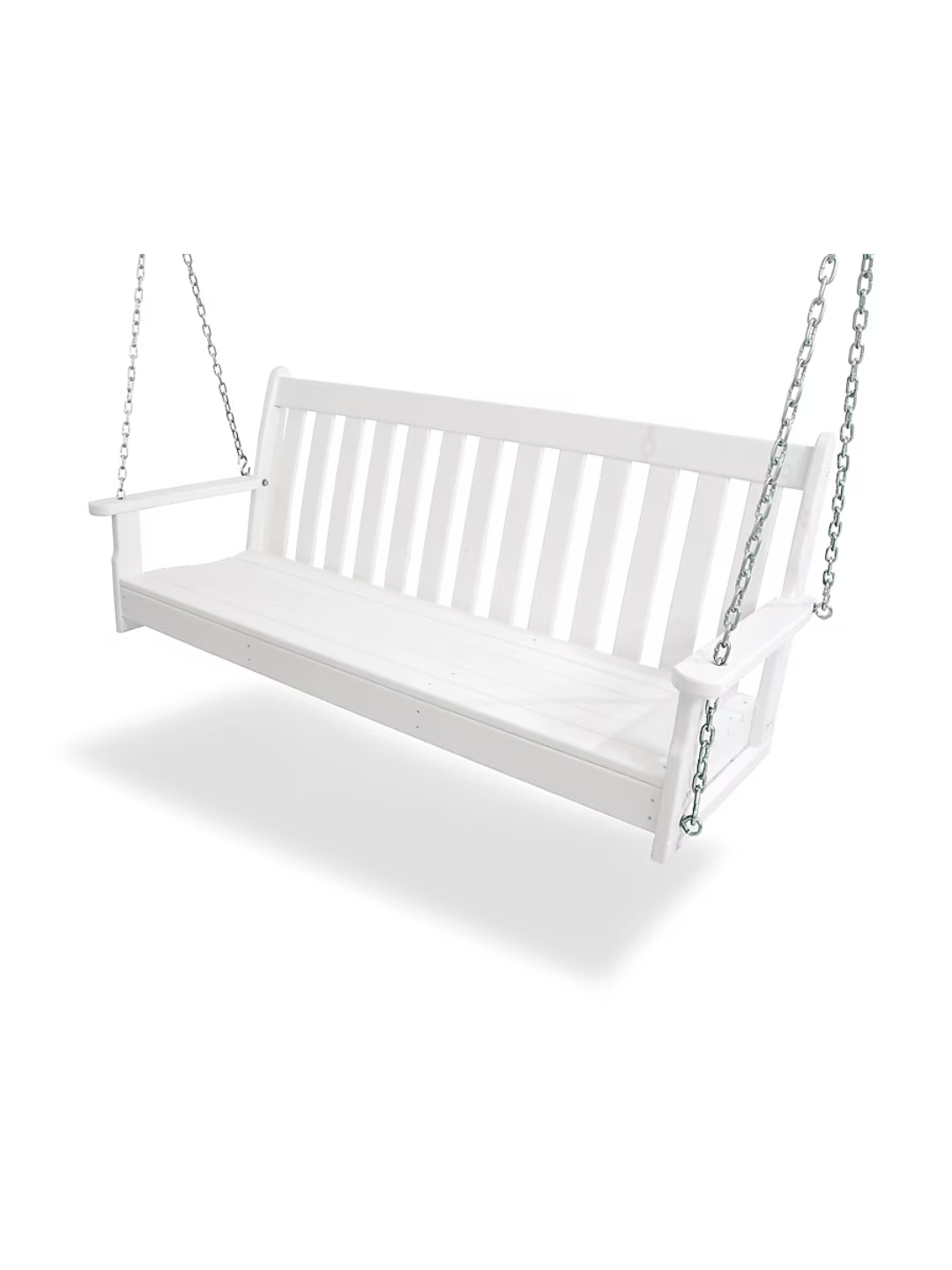an outdoor porch swing
