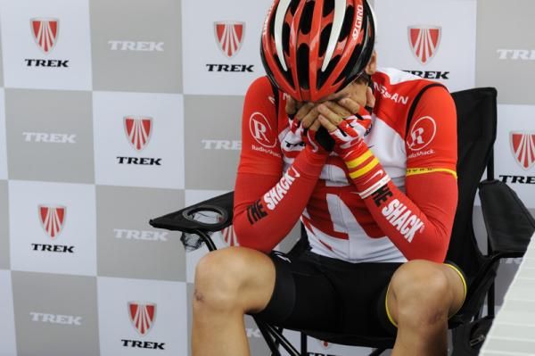 Before race start, Fumiyuki Beppu (Team RadioShack) focussed
