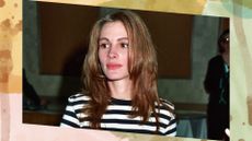  julia roberts in 1993 with an oval layer haircutt on a patterned overlay border