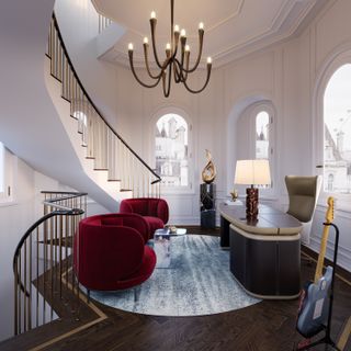 render of staircase at OWO in London