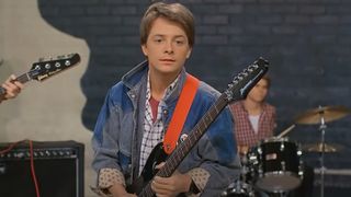 Michael J Fox in 1985 film Back To The Future 