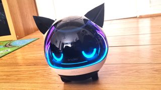 Ebo-X Robot with cat ears to look like 808 from Hi-Fi Rush
