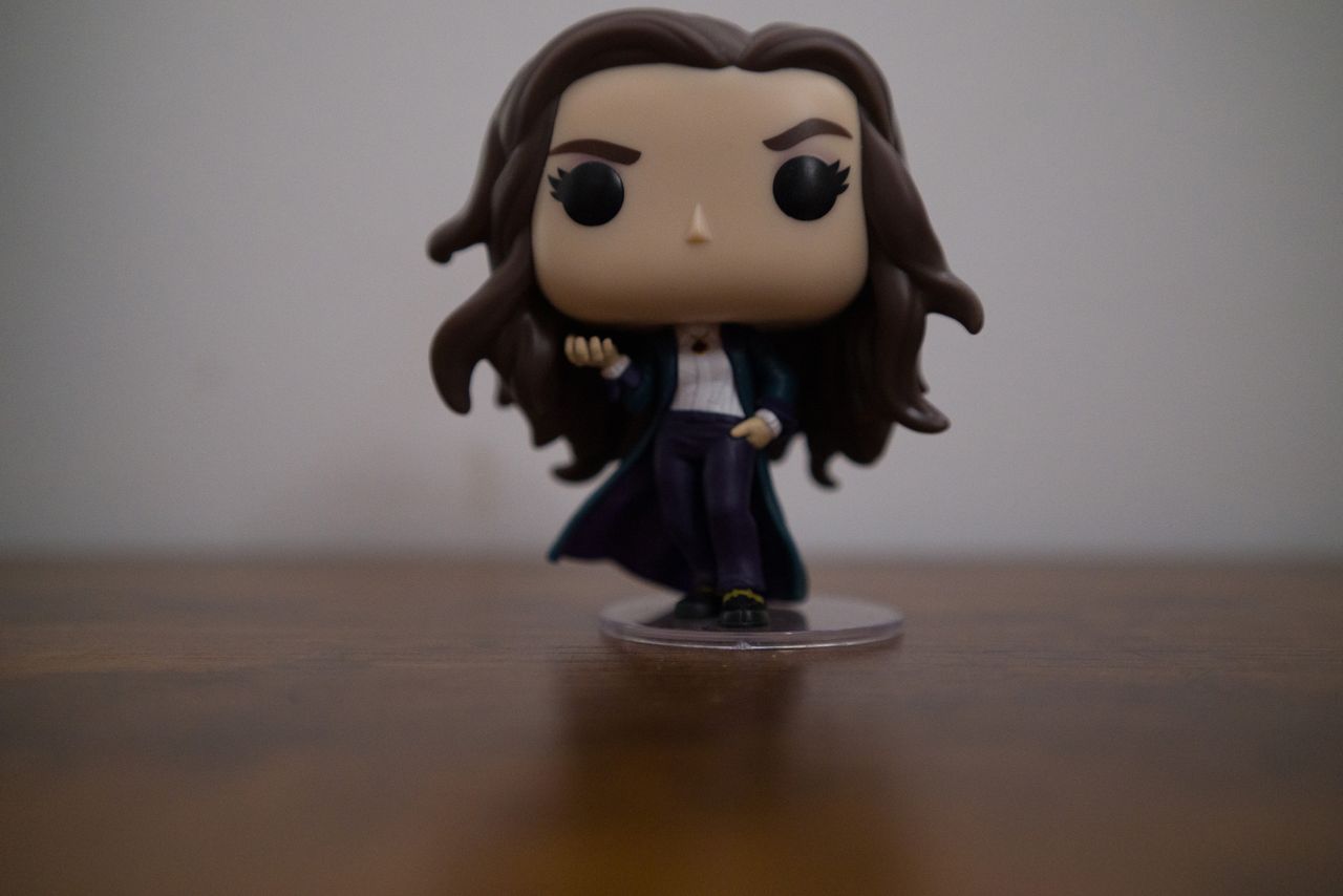 A photo of a Funko Pop taken on a Sigma BF camera