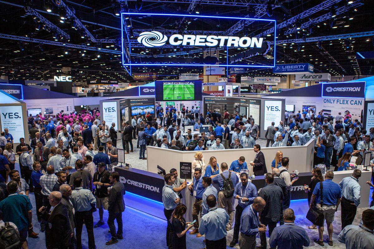 Crestron&#039;s booth at InfoComm 2019