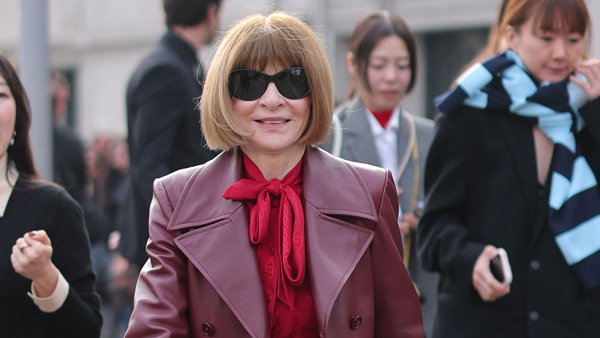 Anna Wintour attends the fall 2026 shows in Milan and London