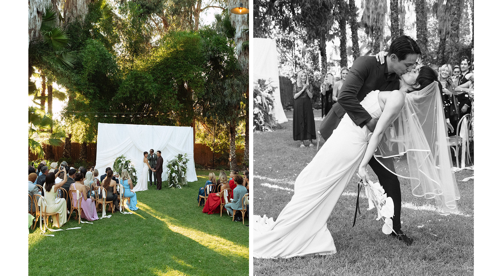Collage of shots from the ceremony.