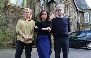 The Hotel Inspector C5 - Hoteliers and Alex outside Rosehill House Hotel Burnley