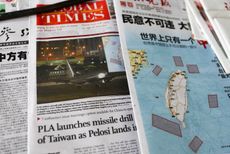 Newspapers report on Nancy Pelosi's visit to Taiwan
