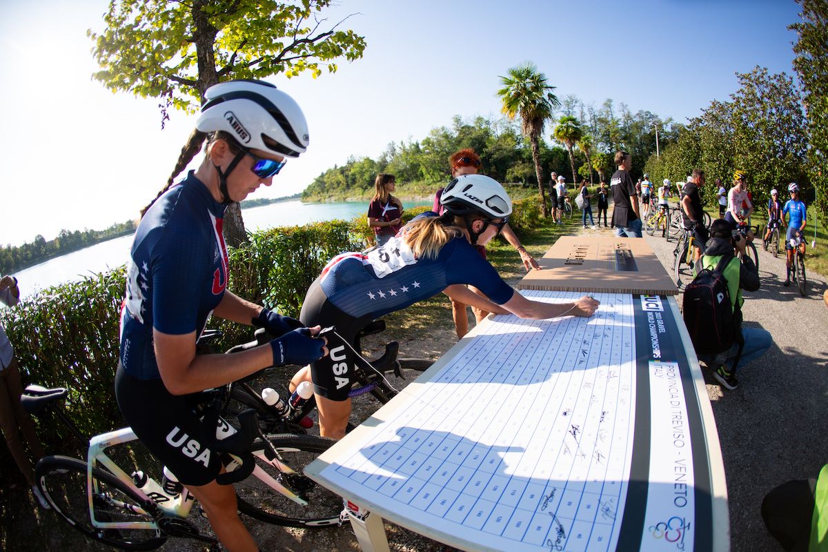 Team USA signs in