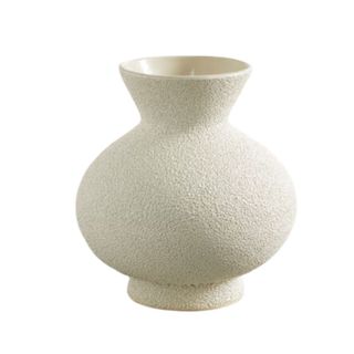 A beige vase