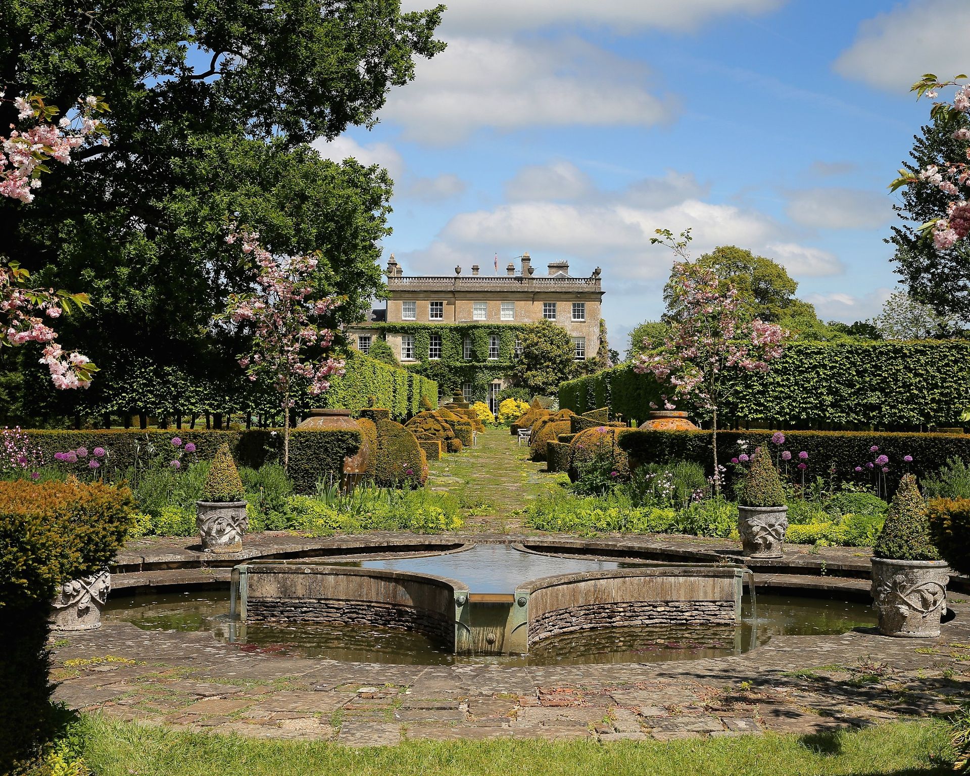 Exterior of Highgrove House in Tetbury in Gloucestershire