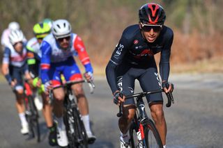 BESSGES FRANCE FEBRUARY 05 Egan Arley Bernal Gomez of Colombia and Team INEOS Grenadiers during the 51st toile de Bessges Tour du Gard 2021 Stage 3 a 1548km stage from Bessges to Bessges EDB2020 on February 05 2021 in Bessges France Photo by Luc ClaessenGetty Images
