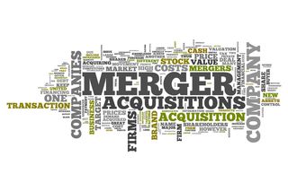 Acquisition and merger sign