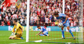 Santiago Vergini picks the ball out of the Sunderland net in Southampton's 8-0 win in 2014