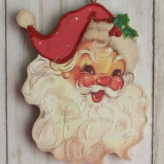 Jolly Santa Vintage Christmas Decoration