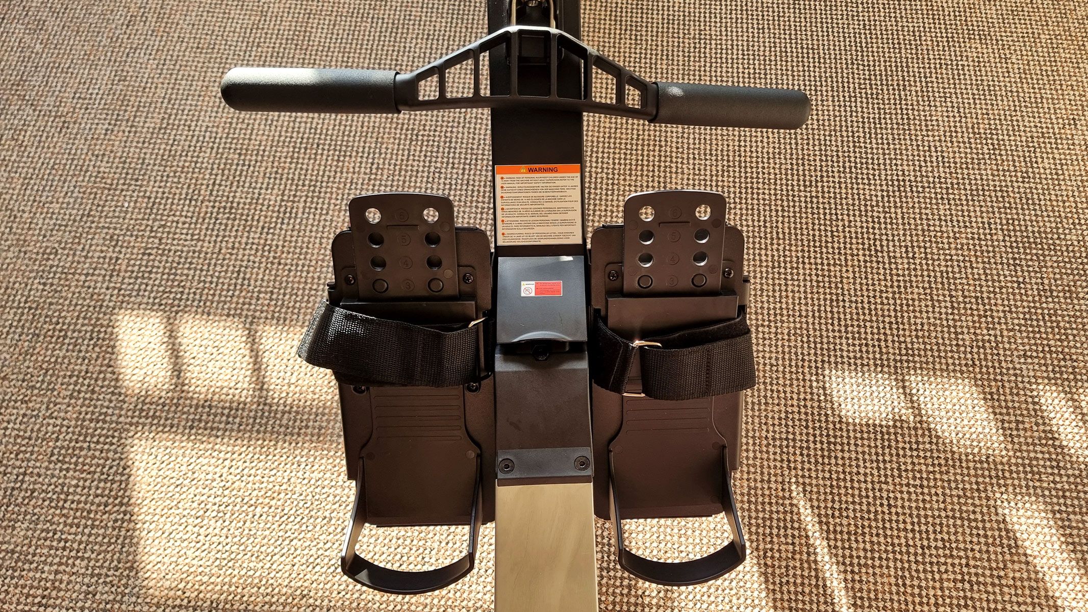 The footplates of the NovaRow R50.