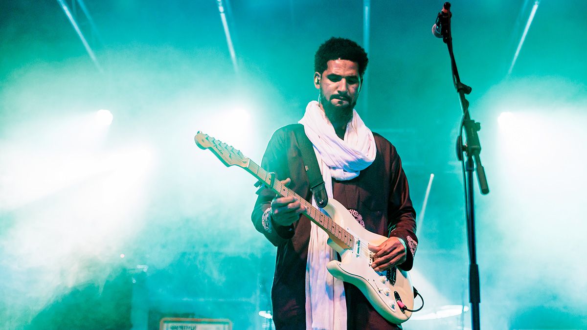 Mdou Moctar performs at Circolo Magnolia of Segrate in Milan, Italy on August 22, 2024