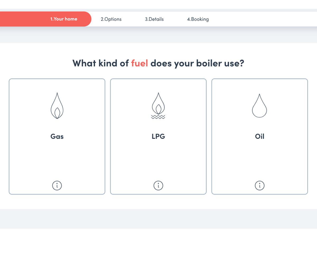 Q&amp;As on a boiler installation website to help choose a new boiler