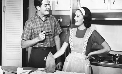 1950s housewife and husband
