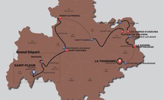 Tour de l'Avenir 2014 map