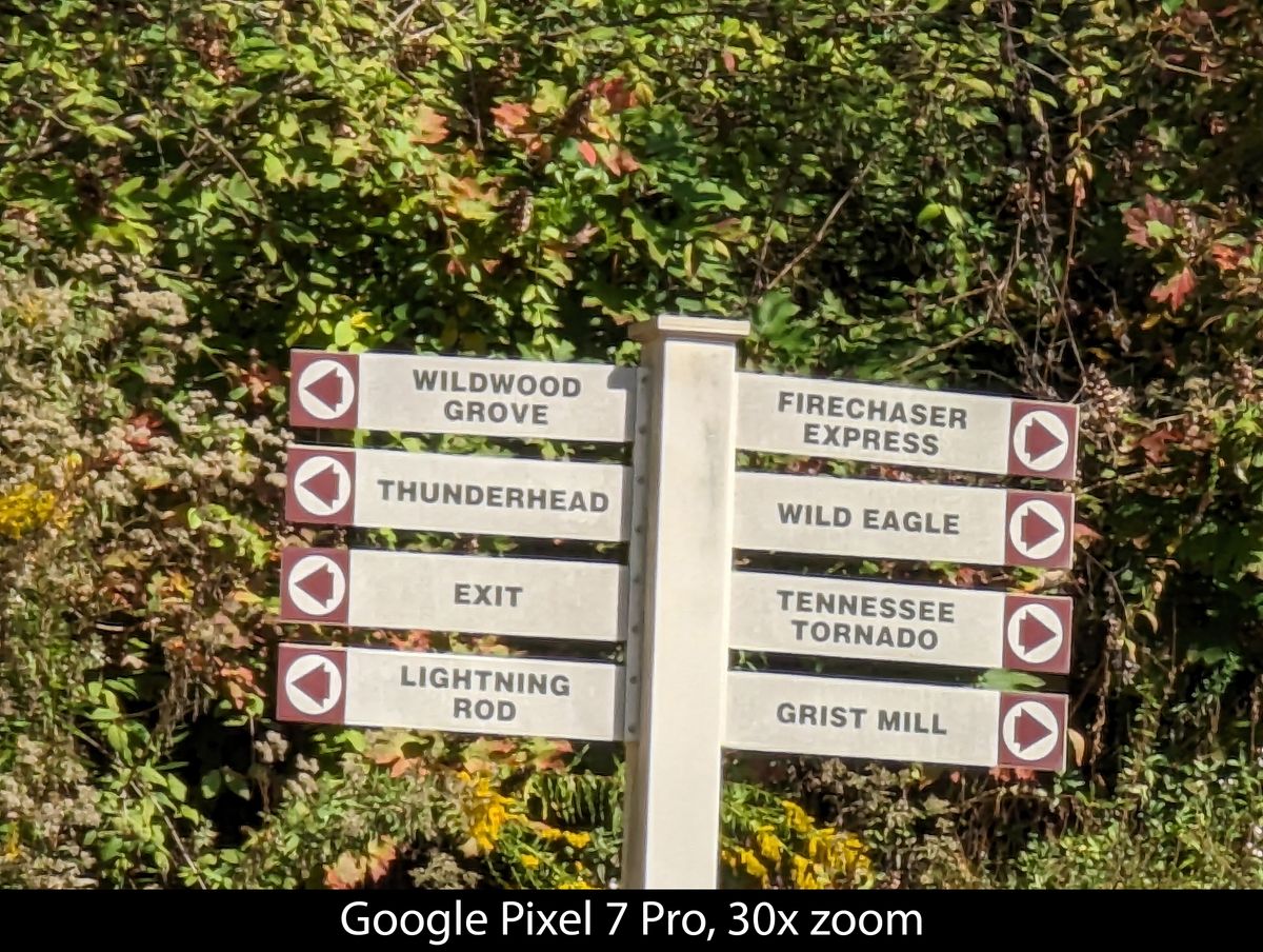 Camera samples from the Google Pixel 7 Pro's telephoto camera