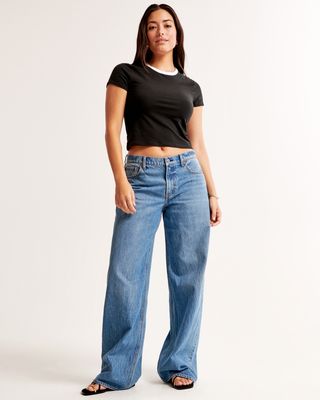 Low-Rise Ultra Loose Jeans by Abercrombie