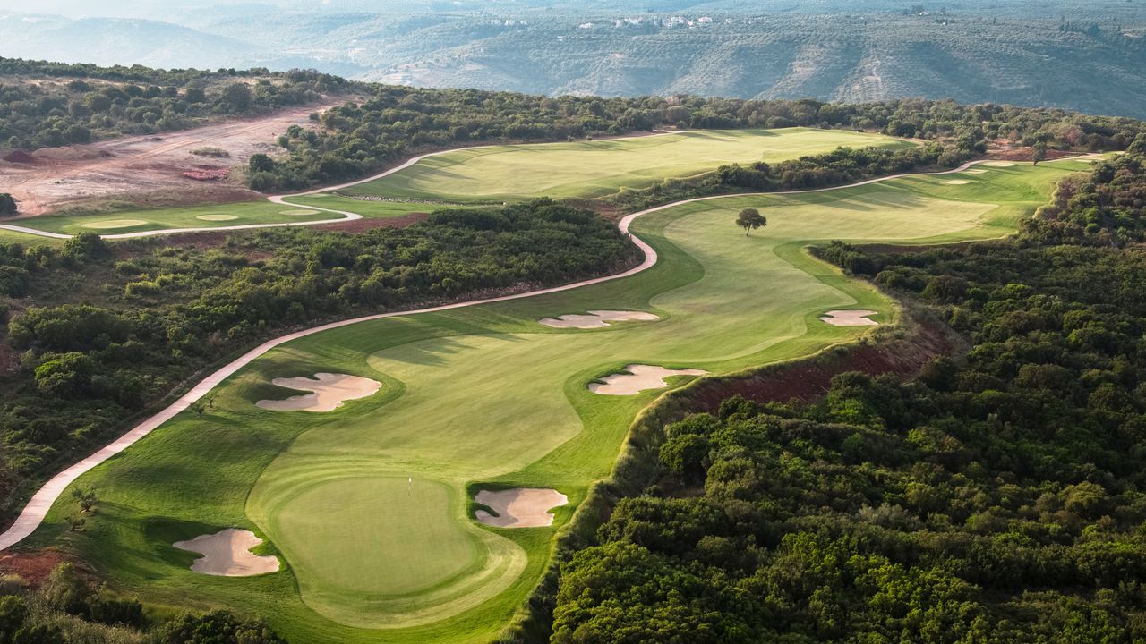 The 11th hole on the Hills Course at Costa Navarino