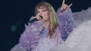 Taylor Swift in Midnights Era of Eras Tour movie