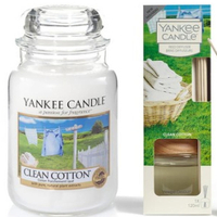 Clean Cotton candle and reed diffuser bundle -&nbsp;Was £42, Now £32, Very