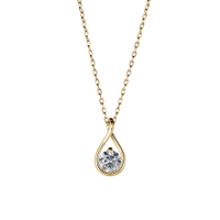Pandora Brilliance Large Pendant &amp; Necklace in Gold with 0.75 carat | Pandora