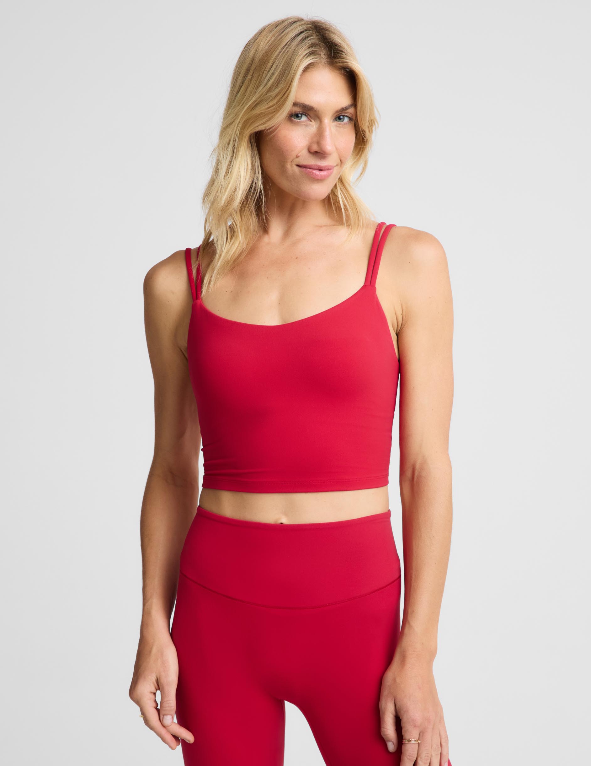 Glowzone&trade; Strappy Cropped Tank