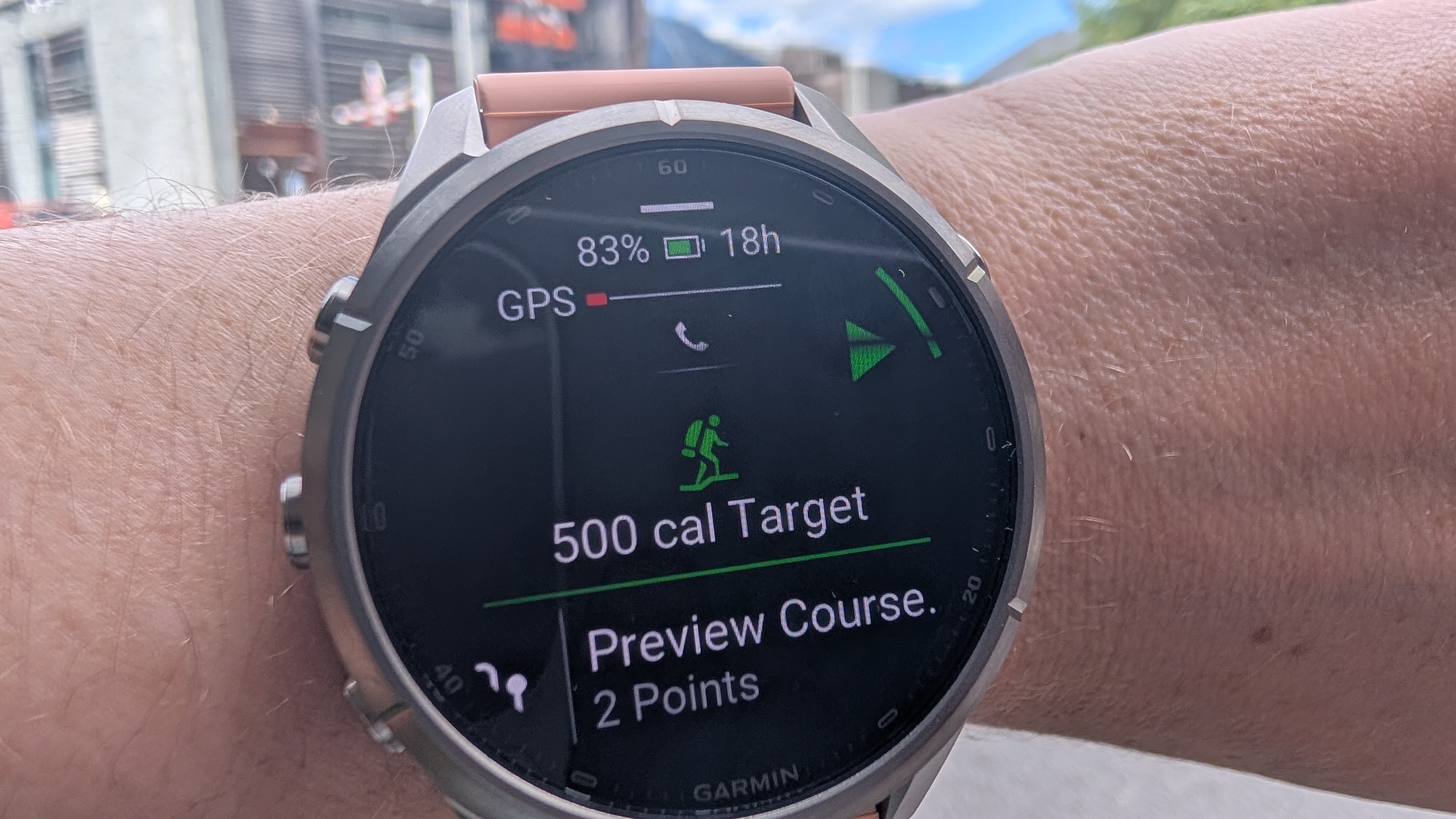 Garmin fenix 9 Pro on wrist during activity