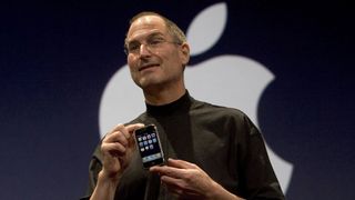 Steve Jobs revealing the first iPhone