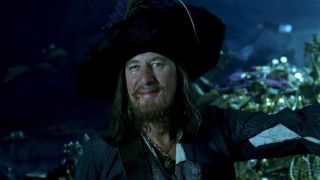 Geoffrey Rush in Pirates of the Caribbean: The Curse of the Black Pearl