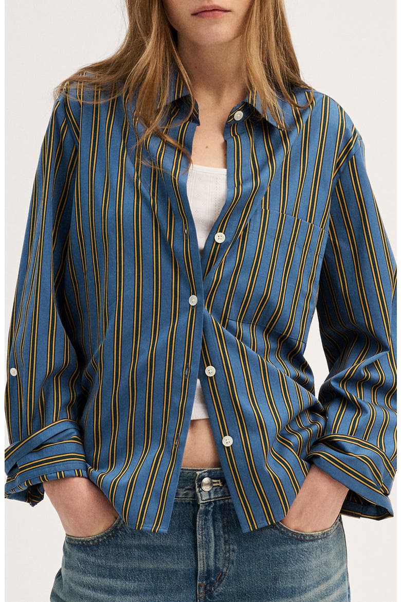 The Signature Stripe Y-Neck Shirt