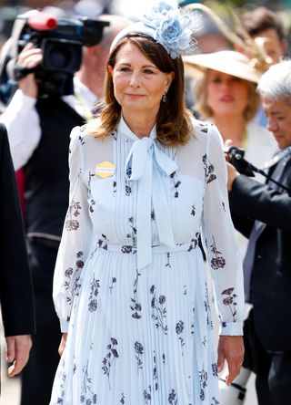 Carole Middleton attends day two of Royal Ascot 2024 at Ascot Racecourse on June 19, 2024