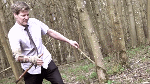 This guy is making real versions of Sekiro's crazy weapons, like the spring-loaded axe