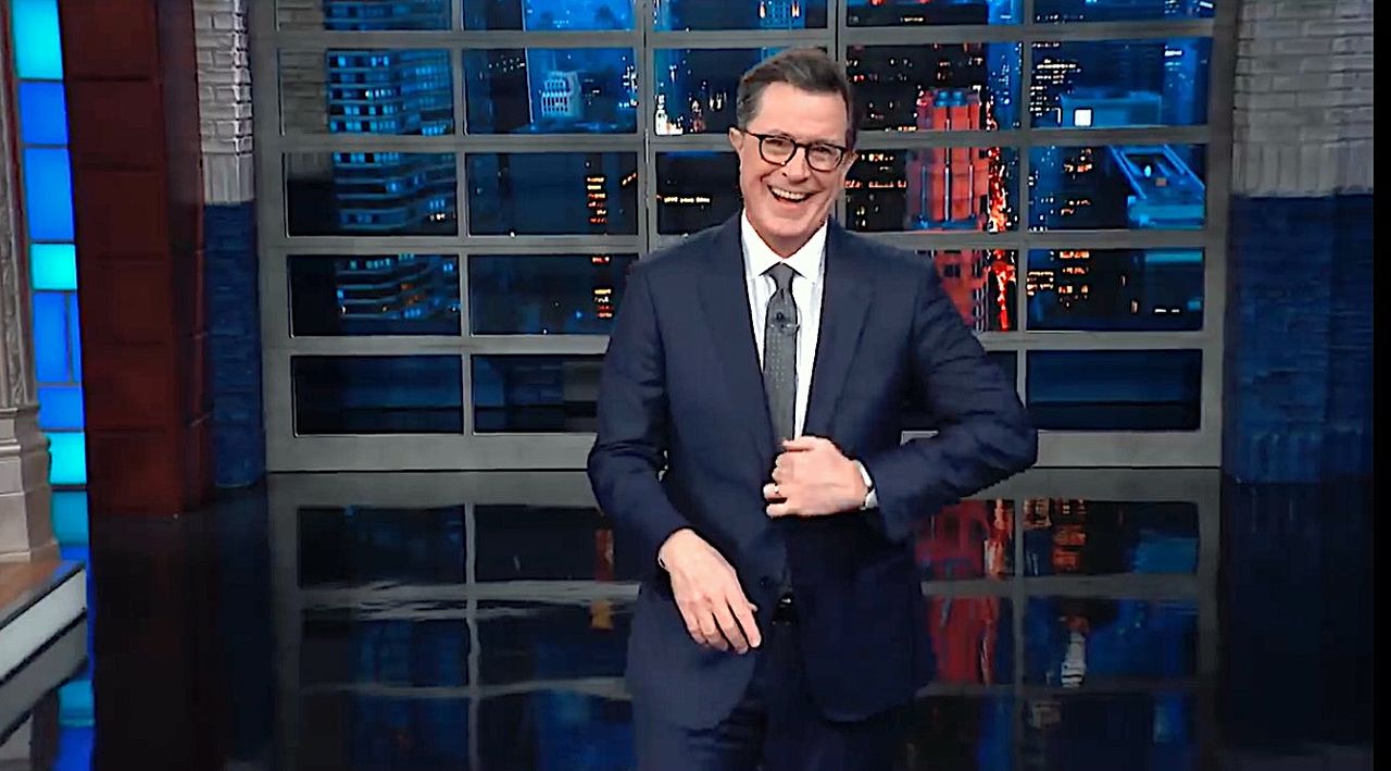 Stephen Colbert jokes about Trump&amp;#039;s big speech