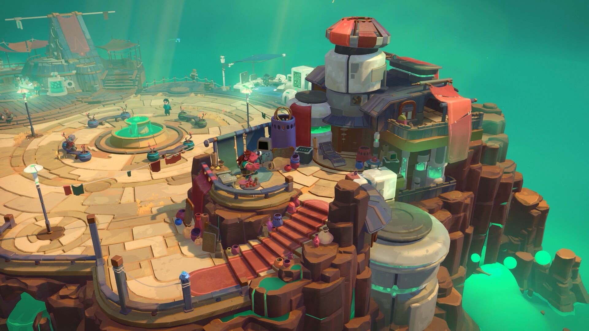 Moonlighter 2; screens from a vibrant fantasy video game