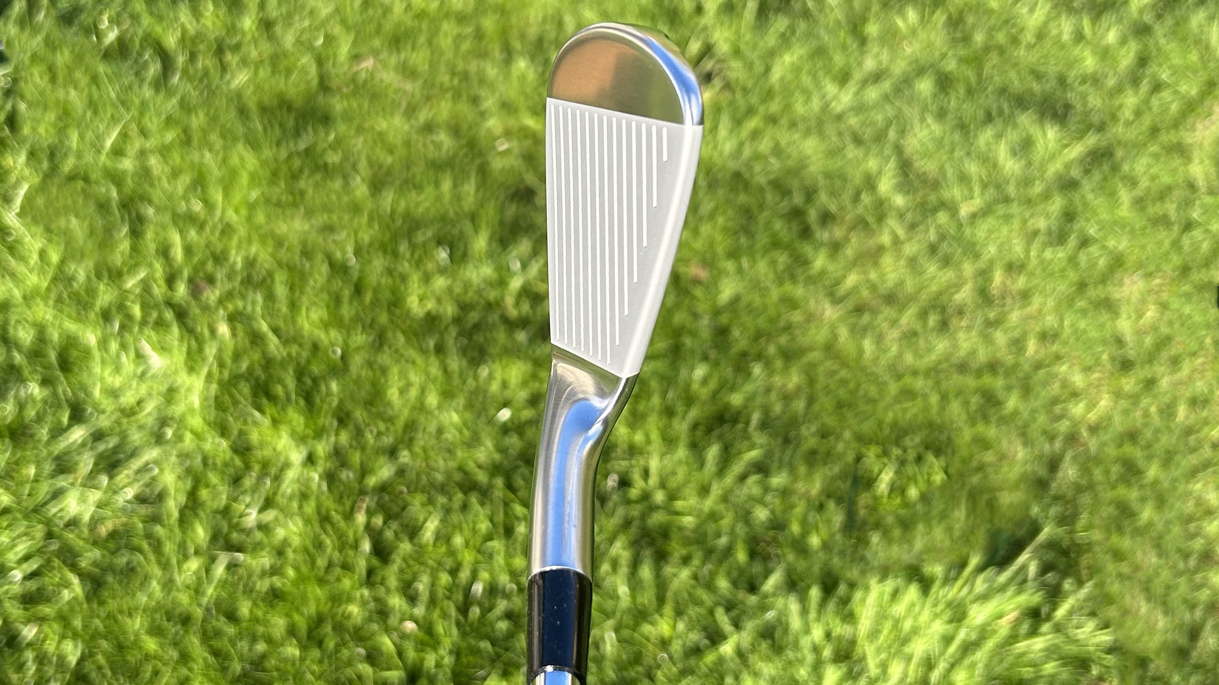 Photo of the Mizuno M-13 Irons in the playing position