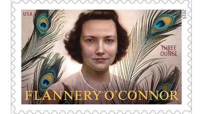 The Flannery O'Connor stamp.