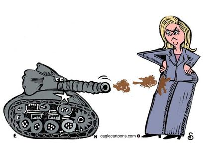 Political cartoon Hillary GOP