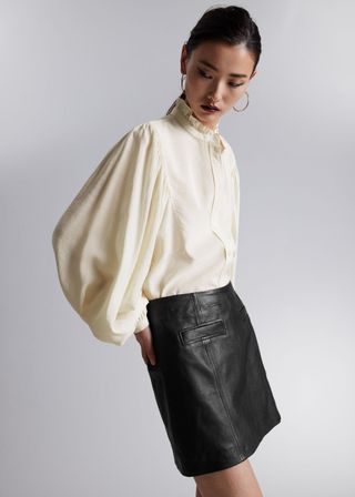 Frill-Collar Blouse