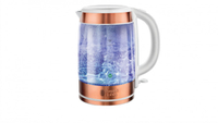 Russell Hobbs 1.7 litre Illuminating Glass Kettle in Copper