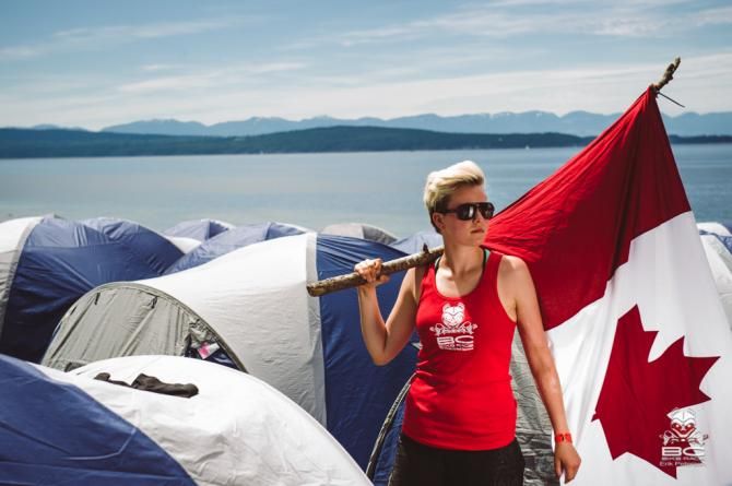 BCBR volunteer Kezia Nathe strikes a fierce pose.