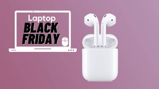 AirPods 2 with charging case and black friday badge