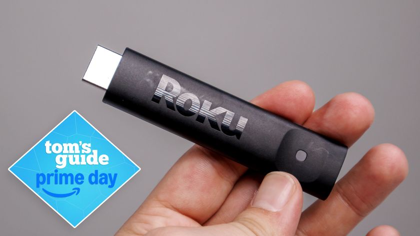 A Roku Streaming Stick Plus with a Prime Day deal badge