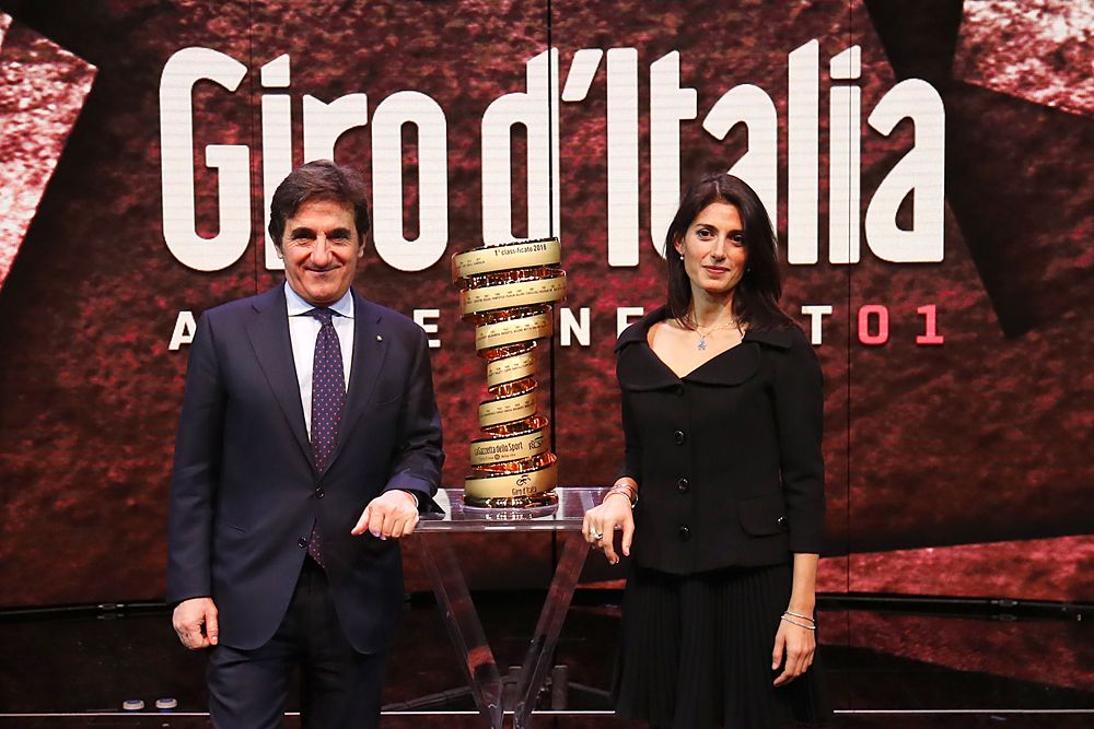 Urbano Cairo (President RCS - Media Group) and Virginia Raggi (Mayor of Rome)