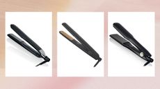 Collage of three of the best ghd straighteners featured in this guide (left–right): the Platinum+, the Original IV and Max Stylers