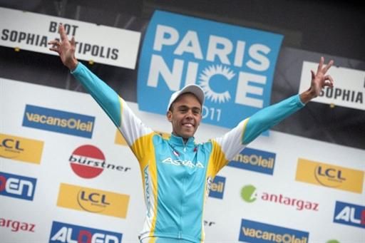 R&eacute;my Di Gregorio enjoys his moment at Paris-Nice
